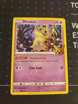 2020 Pokemon Trick or Trade Mimikyu #81 Rare Holo Single Collectible TCG Card - Image 1