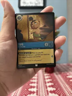 Disney Lorcana Shimmering Skies Tipo Growing Son 157/204 Cold Foil Uncommon Card - Image 1