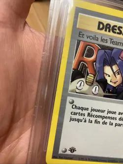 ~FR~ FRENCH BGS 8.5 Here Comes Team Rocket Holo 1st Edition 15 Pokemon Card - Image 4