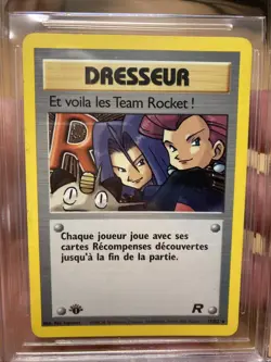 ~FR~ FRENCH BGS 8.5 Here Comes Team Rocket Holo 1st Edition 15 Pokemon Card - Image 5