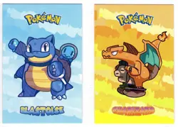 BLASTOISE & CHARIZARD-Cracked Ice Holo - Electric Pikachu CARD DATABASE- Pokemon - Image 1