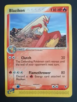 Blaziken 15/109 - Ruby and Sapphire Set - Pokemon Ereader Card - Excellent - Image 1