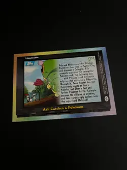 Pokemon Pokemon Ash Catches A Pokemon EP3 Topps 1998 Trading Card TCG - Image 4
