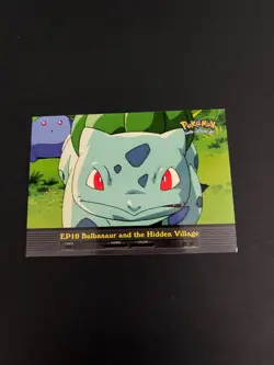 Pokemon Pokemon Bulbasaur Hidden Village EP10 Topps 1998 Trading Card TCG - Image 1