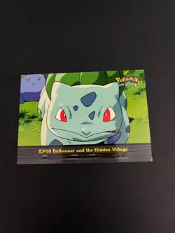 Pokemon Pokemon Bulbasaur Hidden Village EP10 Topps 1998 Trading Card TCG - Image 2