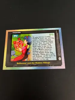 Pokemon Pokemon Bulbasaur Hidden Village EP10 Topps 1998 Trading Card TCG - Image 3