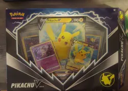 Pokemon Card VBox w/ Jumbo PikachuV Card (Includes 14 Extra Cards) - Image 1