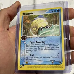 Pokemon Sandstorm Common Card - Omanyte 70/100 NM/MT Nintendo Vintage Vtg TCG - Image 2