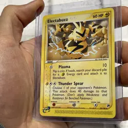 Electabuzz - EX Sandstorm 35/100 Vintage Kouki Saitou Pokemon Card LP/NM+ Vtg - Image 2