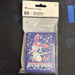 Pokemon Card Pokemon Center Exclusive Card Sleeves 65 Ct Sylveon Sealed - Image 1