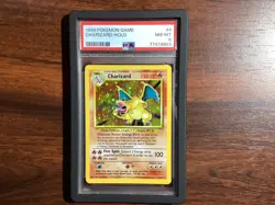 PSA 8 Charizard Base Set Holo Rare Pokemon Card #4 Nm-Mt Clean Look Nice Slab - Image 1
