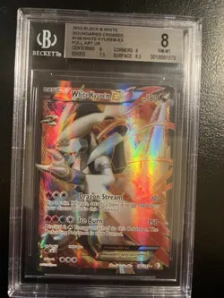 Kyurem White EX Full Art Holo Card 146/149 Boundaries Crossed BGS 8 PSA - Image 1