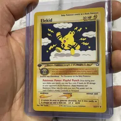 Pokemon Neo Genesis 22/111 Elekid 1st Edition 2000 Rare Non Holo LP Vintage Card - Image 2