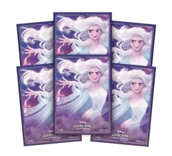 Disney Lorcana TCG Chinese Elsa FROZEN Standard Card Sleeves 65-Count - Image 1