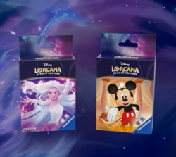 Lot 2 Pack 130 Card Sleeves Disney Lorcana TCG The First Chapter Elsa and Mickey - Image 1
