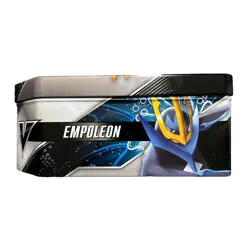 EMPTY Pokemon TCG Empoleon V Strikers Tin Trading Card Game Tyranitar No Packs - Image 3