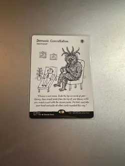 Demonic Consultation - Non Foil - Secret Lair Encyclopedia ? MTG- Free Postage - Image 1