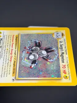 Lt. Surge's Magneton Holo Rare Gym Heroes 008/132 MP Pokemon TCG English - Image 5