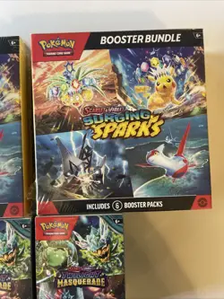 Lot Of 4 Pokemon Scarlet & Violet Booster Bundles Surging Sparks Twilight Masq - Image 4