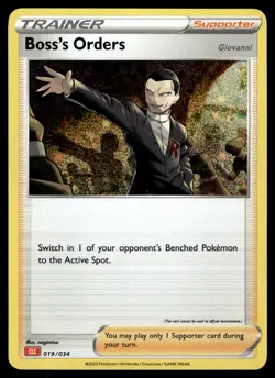 BOSS'S ORDERS [HOLO] - 019/034 - POKEMON CLASSIC GAME COLLECTION 2023 CLC NM - Image 1