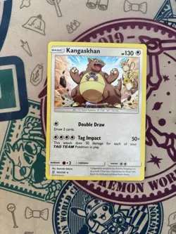 Pokemon TCG Kangaskhan 163/236 Sun & Moon Unified Minds Holo Rare - Image 3