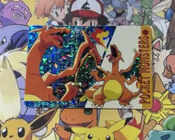Pokemon Vintage Pocket Monsters Vending HOLO Prism Sticker 1999 Bandai Nintendo - Image 4