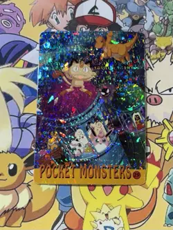 Pokemon Vintage Pocket Monsters Vending HOLO Prism Sticker 1999 Bandai Nintendo - Image 3
