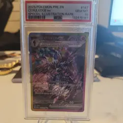 2025 POKEMON PRISMATIC EVOLUTIONS SPECIAL ILLUSTRATION RARE CERULEDGE EX PSA 10 - Image 1