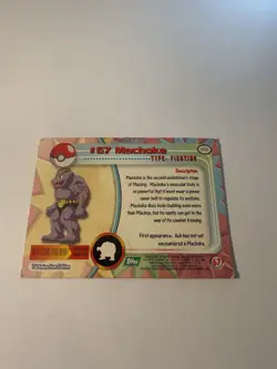 Machoke #67 Blue Label First Edition Topps Pokemon 1999 - HP - Image 2