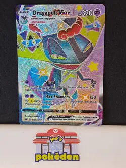 SWSH097 Dragapult VMAX Sword Shield Black Star Promo Pokemon TCG Ultra Rare NM - Image 1
