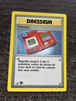 POKEDEX UNCO - POKEMON 87/102 SET DE BASE EDITION 1 FR - Image 1