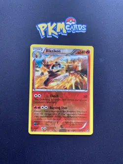 Pokemon TCG Blaziken Furious Fists 14/111 Reverse Holo Rare LP. - Image 1