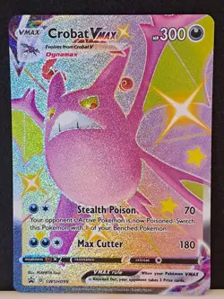 Pokemon TCG Crobat VMAX SWSH099 Full Art Black Star Promo NM - Image 2