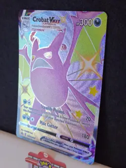 Pokemon TCG Crobat VMAX SWSH099 Full Art Black Star Promo NM - Image 3