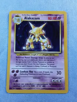Pokemon Alakazam Holo Mint Base Set 1/102 Vintage 1999 Wotc - Image 1