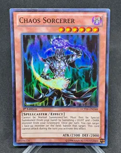 Yu-Gi-Oh! Chaos Sorcerer LCYW-EN248 Super Rare 1st Edition LP - Image 1