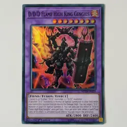 D/D/D Flame High King Genghis - MP19-EN229 - LP - Super Rare - 1st ed - Yugioh - Image 1