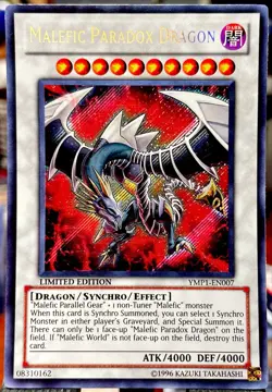 Yu-Gi-Oh Malefic Paradox Dragon 3D Bonds Beyond Time Movie Pack YMP1-EN007 NM 🔥 - Image 1