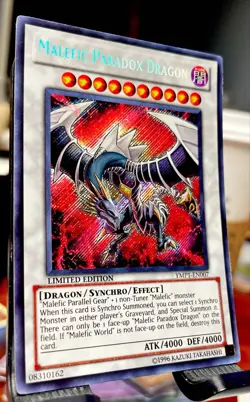 Yu-Gi-Oh Malefic Paradox Dragon 3D Bonds Beyond Time Movie Pack YMP1-EN007 NM 🔥 - Image 2