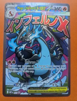 Mega Charizard X ex 023 Black Star Promo MEP Ultra Premium Collection Card Foil - Image 1