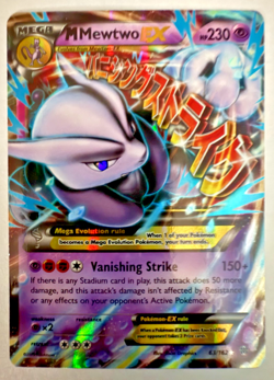 2015 Pokemon TCG XY: Breakthrough M Mewtwo EX Ultra Rare Holo Card 63/162 - Image 1