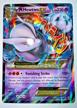 2015 Pokemon TCG XY: Breakthrough M Mewtwo EX Ultra Rare Holo Card 63/162 - Image 2