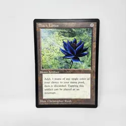 Magic The Gathering MTG Black Lotus Oversized 6" X 9" Promo Card 1996 - Image 1