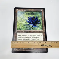 Magic The Gathering MTG Black Lotus Oversized 6" X 9" Promo Card 1996 - Image 4