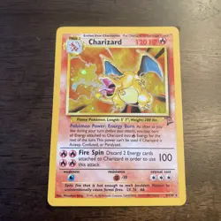 Pokemon TCG Charizard Base Set 2 Holo Unlimited Rare Card 4/130 - Image 1