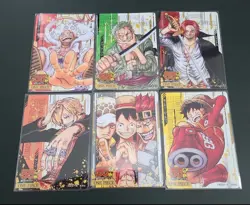 PREORDER Set of 6 One Piece Weekly Shonen Jump 55th Anniversary Card - Image 1