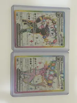 UMBREON AND ESPEON EX PRISMATIC EVOLUTIONS PROMO CARDS FIGURE PIN AND FIGURINE - Image 2