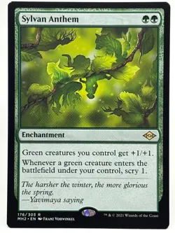 Sylvan Anthem NM/M* Modern Horizons 2 ENGLISH 176/303 mtg -UnltdCards - Image 1