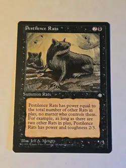 Pestilence Rats - Ice Age - MTG Magic - Black Creature - Image 1