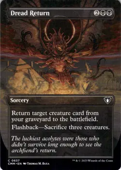 MTG Dread Return (Borderless) (637) | NM | Commander Masters {CMM} - Image 1